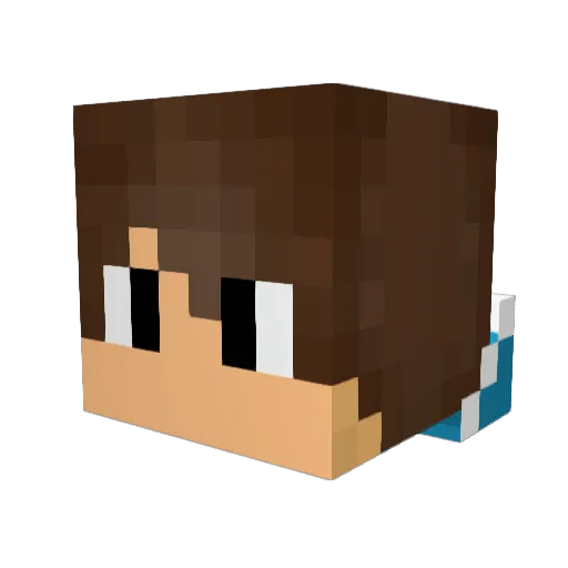 gonaloppcc Minecraft avatar head, 3D render