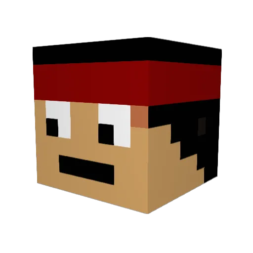 gonekrazy5 Minecraft avatar head, 3D render