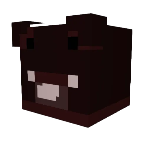 gongse Minecraft avatar head, 3D render