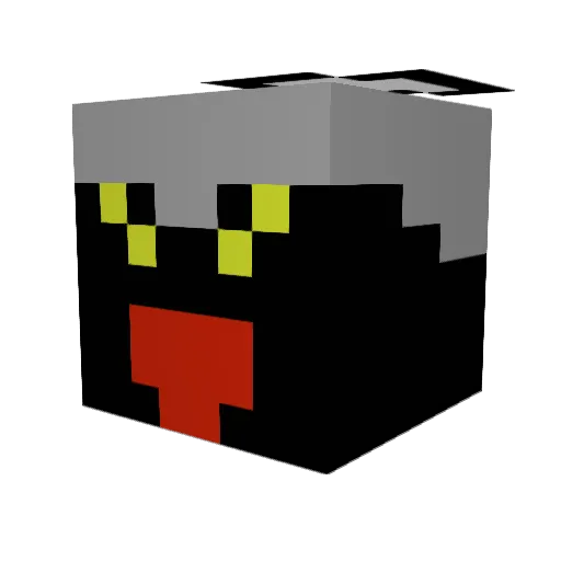 goniruku Minecraft avatar head, 3D render