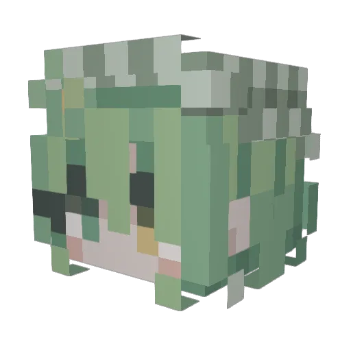 gonnasmoke Minecraft avatar head, 3D render