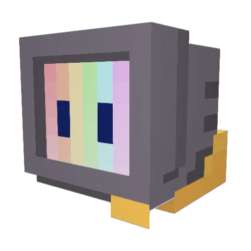 gono203 Minecraft avatar head, 3D render