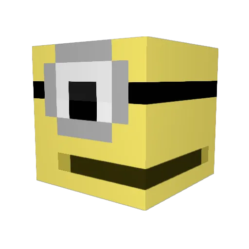 gonomel Minecraft avatar head, 3D render