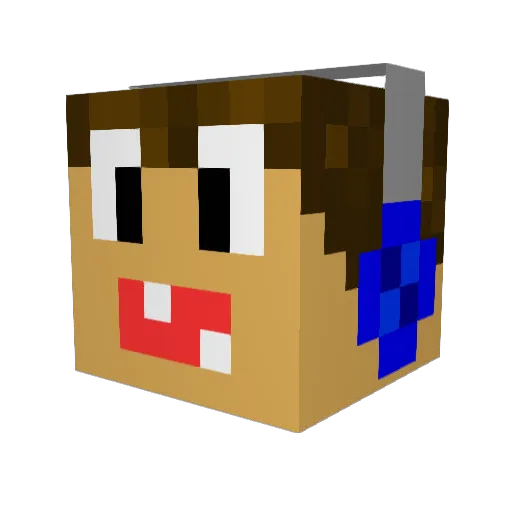 gonut Minecraft avatar head, 3D render