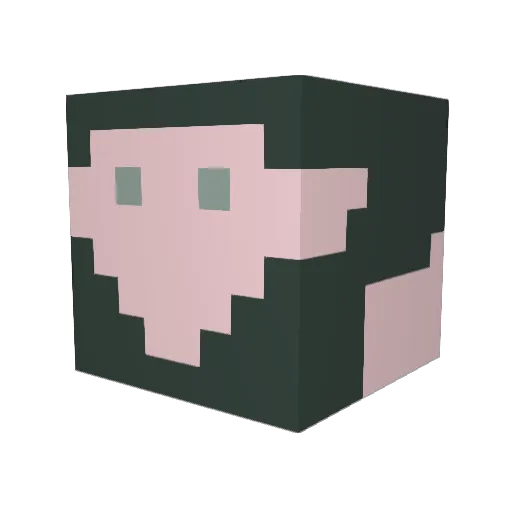 gonxo85 Minecraft avatar head, 3D render