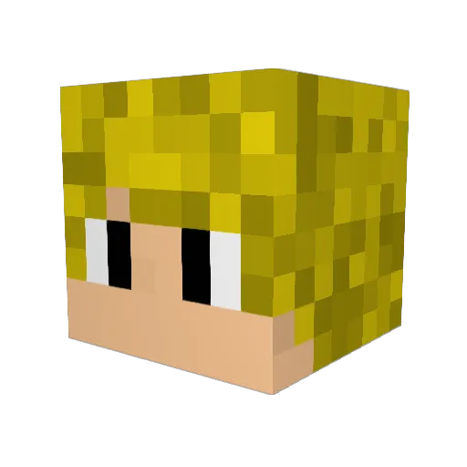 gonyx Minecraft avatar head, 3D render