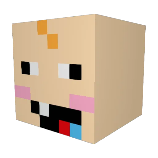 gonzalomn26 Minecraft avatar head, 3D render