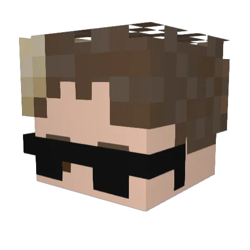 gonzarom2015 Minecraft avatar head, 3D render