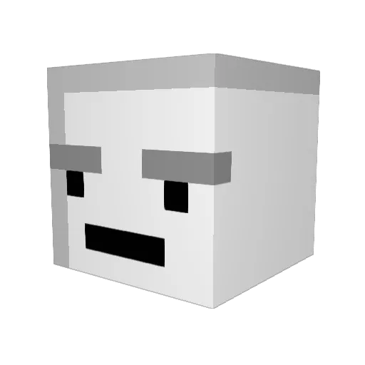 gonzomcf Minecraft avatar head, 3D render
