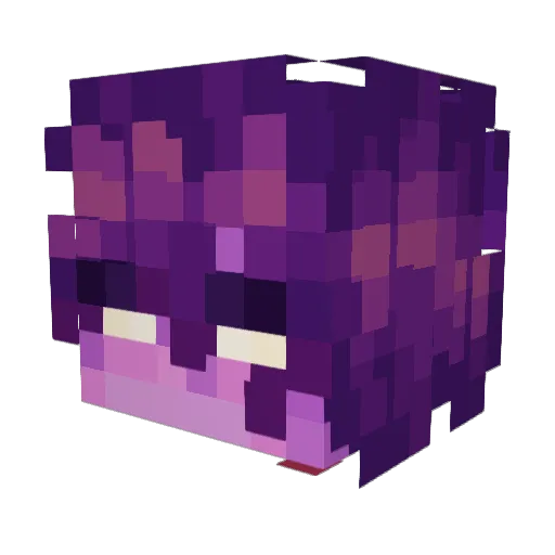 gooast Minecraft avatar head, 3D render