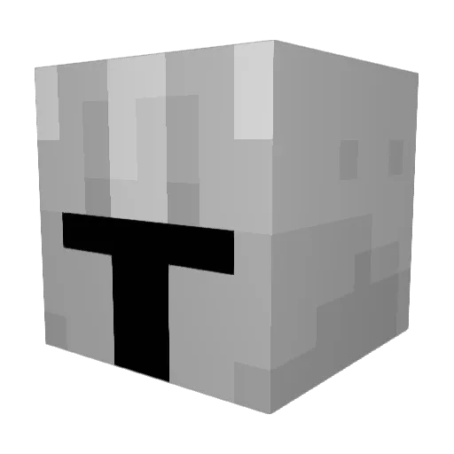 goobisher Minecraft avatar head, 3D render