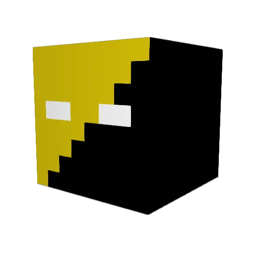 goobob33 Minecraft avatar head, 3D render