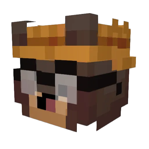 goobpoop Minecraft avatar head, 3D render