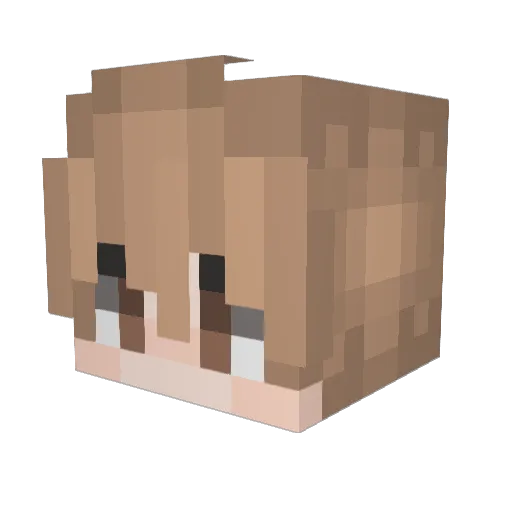 good888 Minecraft avatar head, 3D render