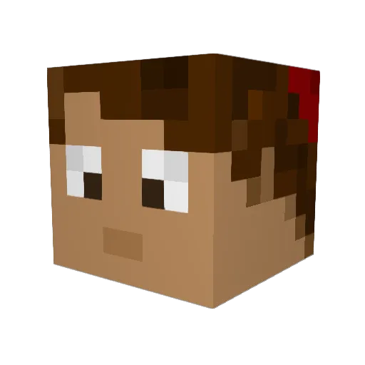 goodbishop Minecraft avatar head, 3D render