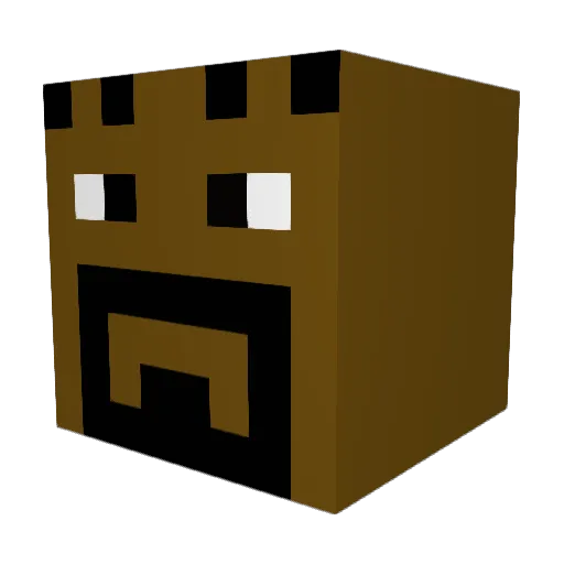 goodbooff Minecraft avatar head, 3D render