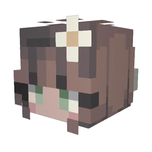 goodboyollie Minecraft avatar head, 3D render
