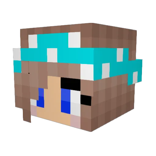 goodess46 Minecraft avatar head, 3D render