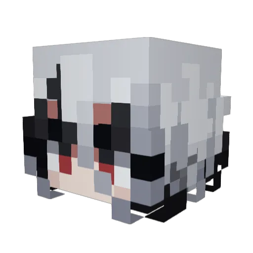 goodfunz Minecraft avatar head, 3D render
