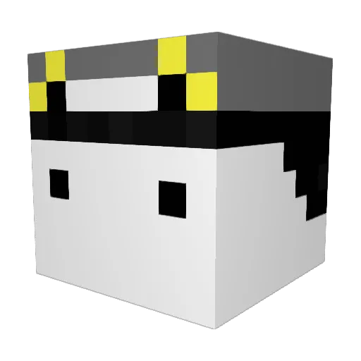 goodji Minecraft avatar head, 3D render