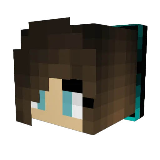 goodkiwi Minecraft avatar head, 3D render