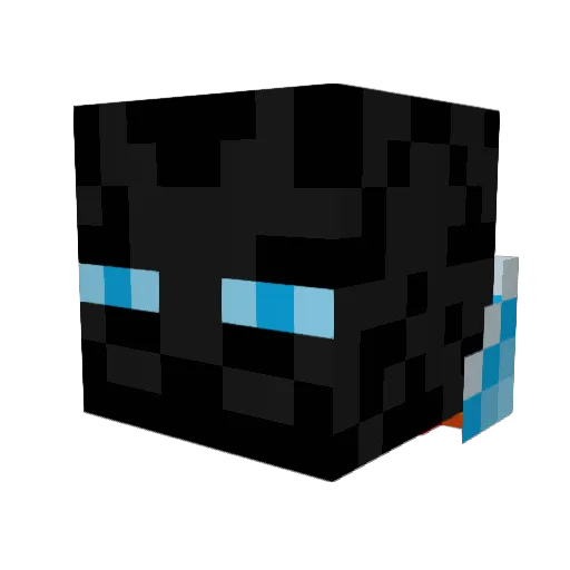 goodnight_wolf Minecraft avatar head, 3D render