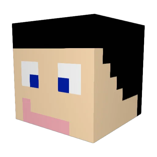 goodnightsweety Minecraft avatar head, 3D render
