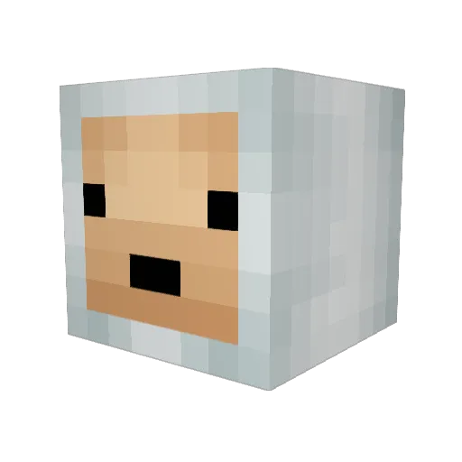 goodpark Minecraft avatar head, 3D render