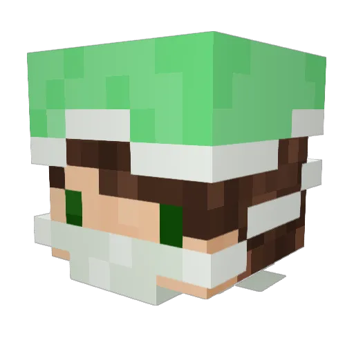 goodprochoy Minecraft avatar head, 3D render
