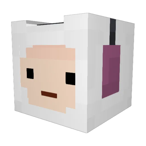 goodsquirrel3 Minecraft avatar head, 3D render