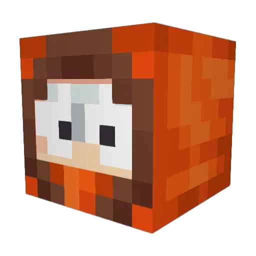 goodtakumi Minecraft avatar head, 3D render
