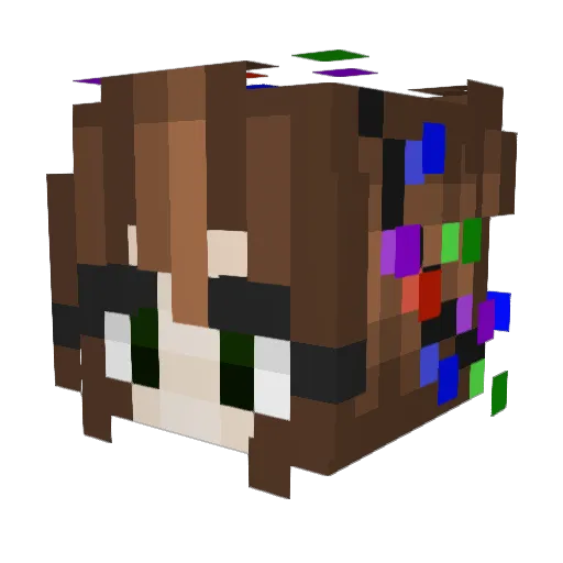 goodyera_ Minecraft avatar head, 3D render
