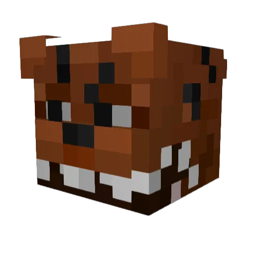 goofbot Minecraft avatar head, 3D render