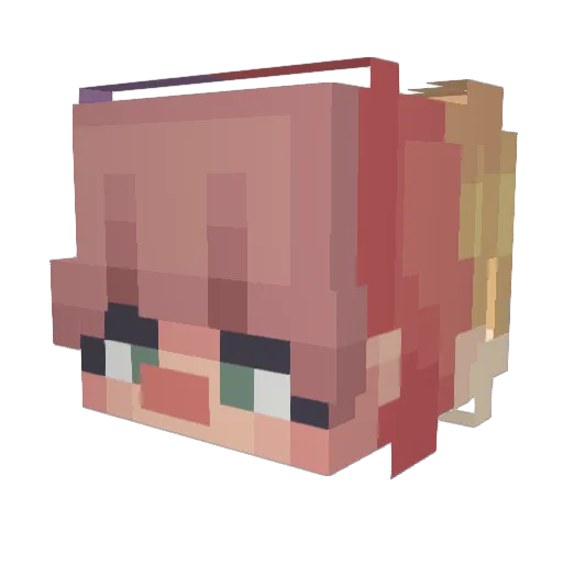 goofyalais Minecraft avatar head, 3D render