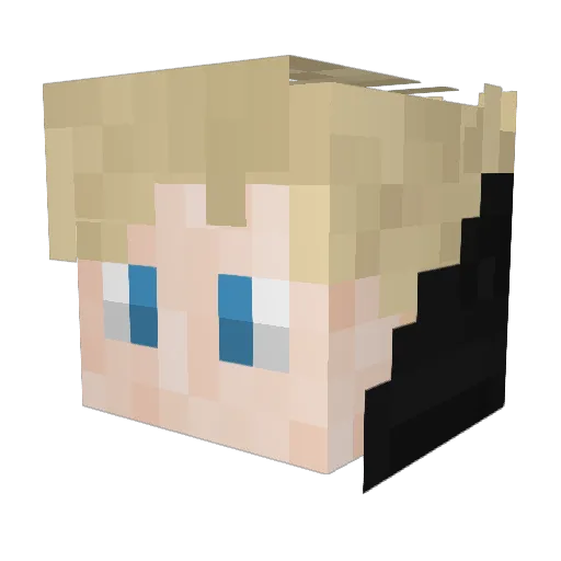 goofymode Minecraft avatar head, 3D render