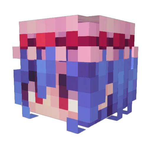 googei Minecraft avatar head, 3D render