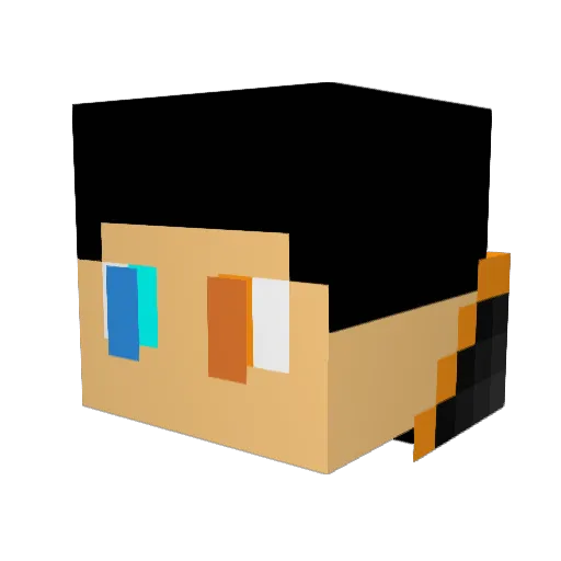 googlie2701 Minecraft avatar head, 3D render