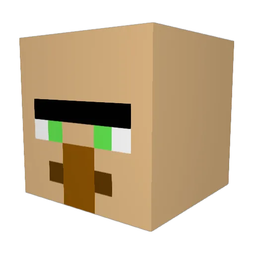 googobbler_ Minecraft avatar head, 3D render