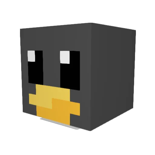 gooha11 Minecraft avatar head, 3D render