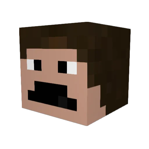 goohsehaha11 Minecraft avatar head, 3D render