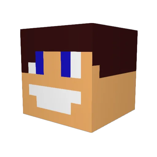 gooldeen Minecraft avatar head, 3D render