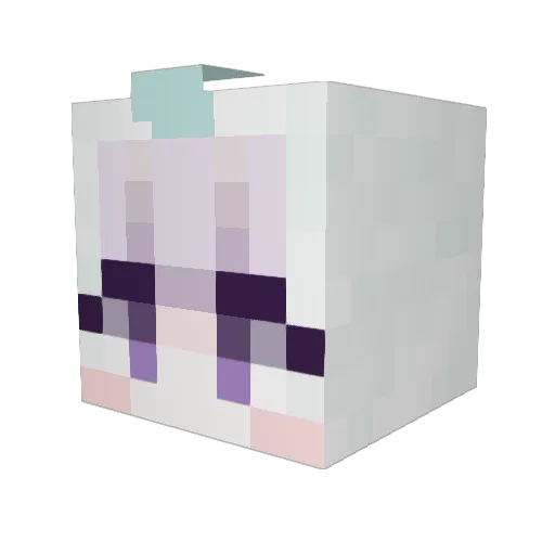 gooming_01 Minecraft avatar head, 3D render
