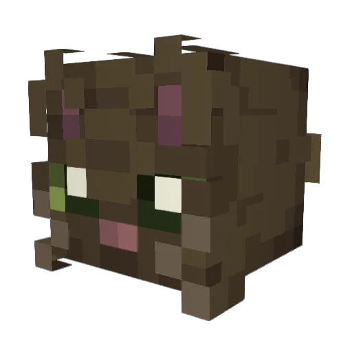 goomonk3 Minecraft avatar head, 3D render