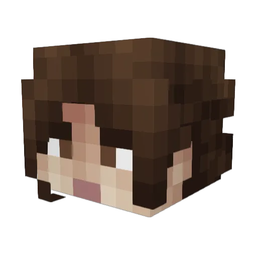 goonertom Minecraft avatar head, 3D render