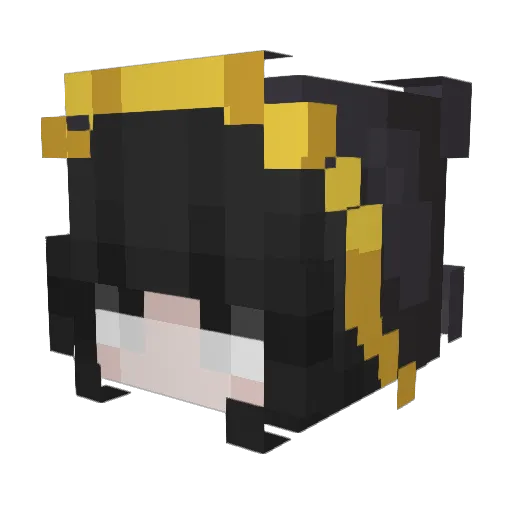 goonete Minecraft avatar head, 3D render