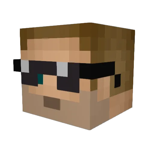 goonhunter Minecraft avatar head, 3D render