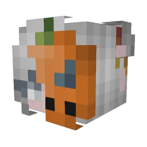 gooooosebumps Minecraft avatar head, 3D render