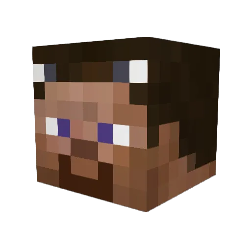 gooosez Minecraft avatar head, 3D render
