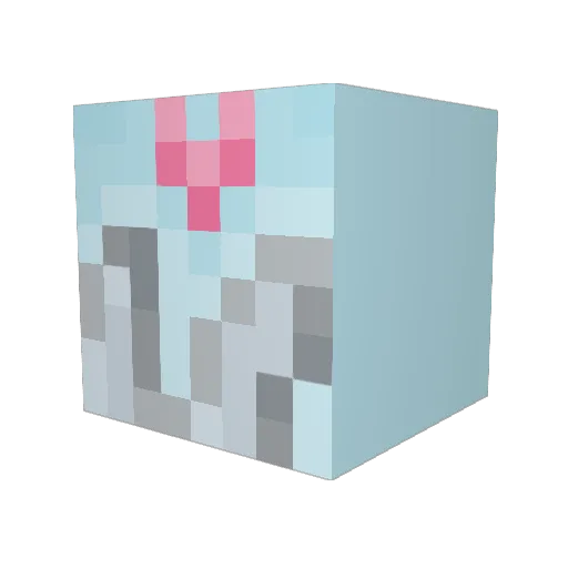 gooplette Minecraft avatar head, 3D render