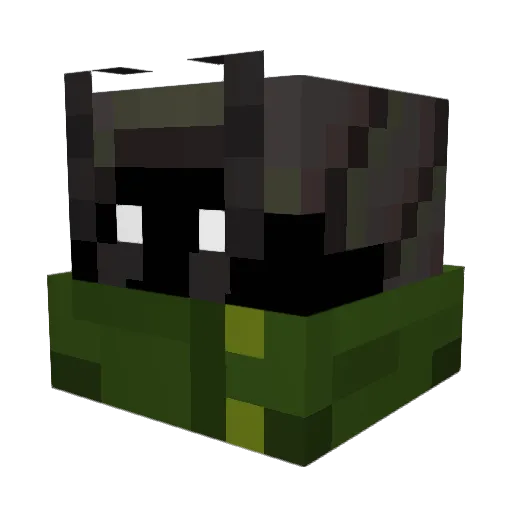 goopychip Minecraft avatar head, 3D render